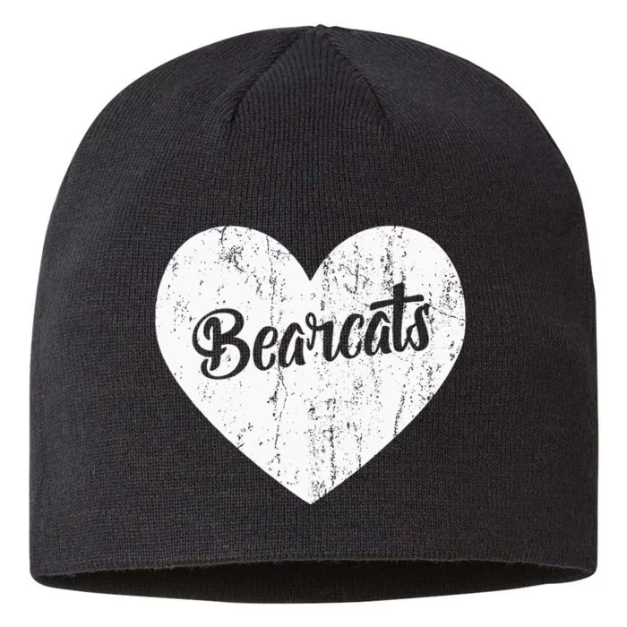 Bearcats School Sports Fan Team Spirit Mascot Heart Gift 8 1/2in Sustainable Knit Beanie