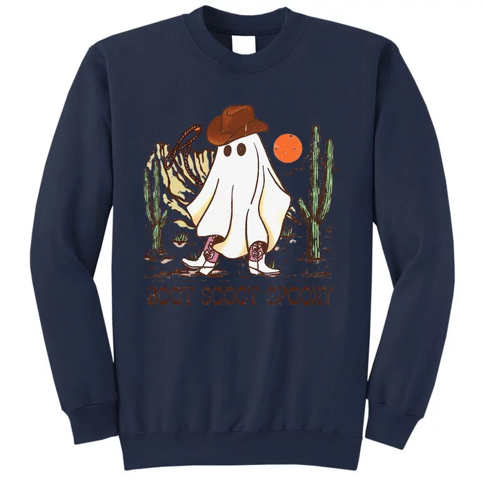 Boot Scoot Spooky Ghost Western Cowboy Ghost Halloween Sweatshirt