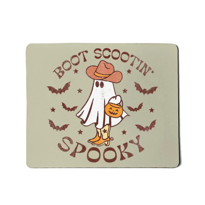 Boot Scootin Spooky Western Halloween Retro Fall Halloween Mousepad