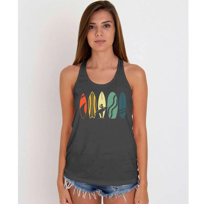 Best Surfboard Surfing Surfer Surfboard Women's Knotted Racerback Tank