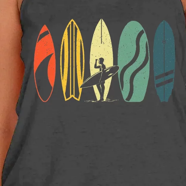 Best Surfboard Surfing Surfer Surfboard Women's Knotted Racerback Tank