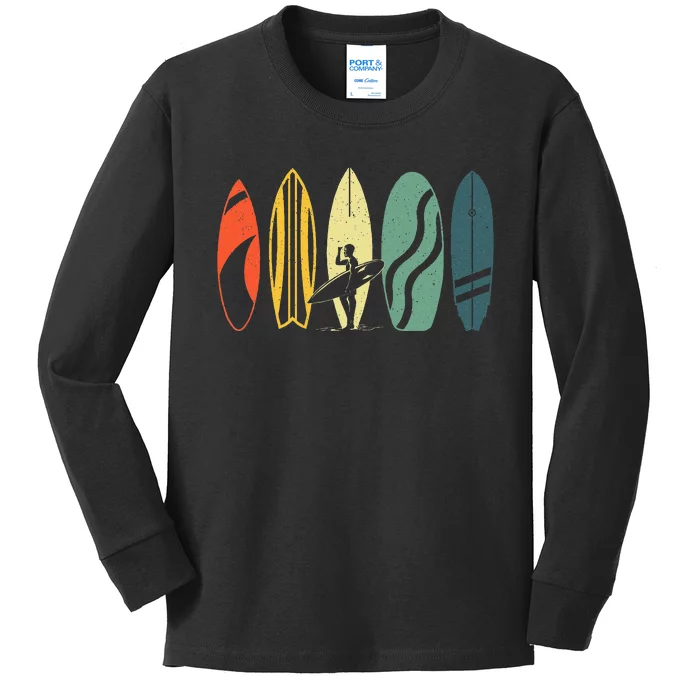 Best Surfboard Surfing Surfer Surfboard Kids Long Sleeve Shirt