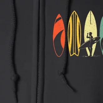 Best Surfboard Surfing Surfer Surfboard Full Zip Hoodie