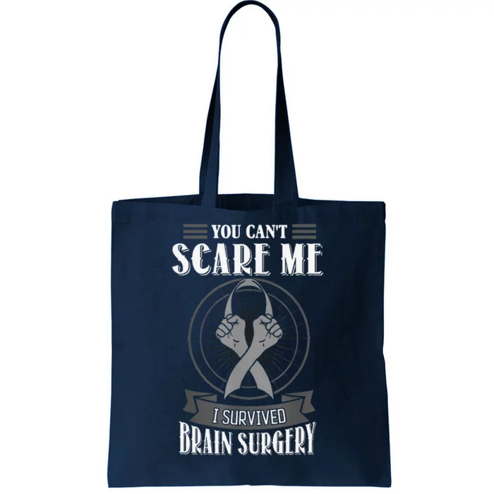 Brain Surgery Survivor Tumor Cancer Awareness Head In Jury Tote Bag