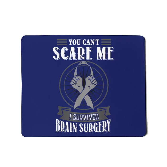 Brain Surgery Survivor Tumor Cancer Awareness Head In Jury Mousepad