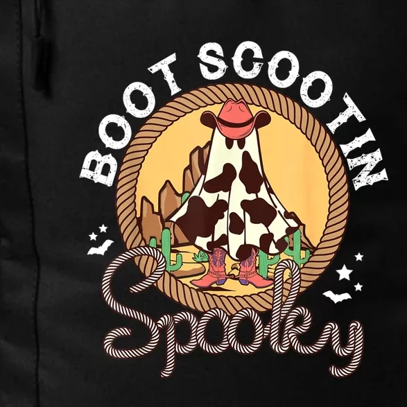 Boot Scootin Spooky Western Halloween Ghost Spooky Season Daily Commute Backpack