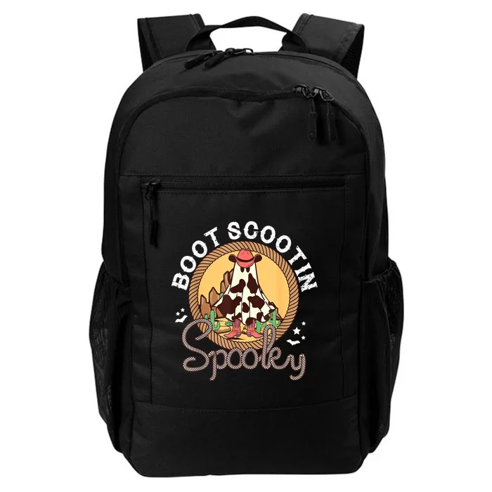 Boot Scootin Spooky Western Halloween Ghost Spooky Season Daily Commute Backpack