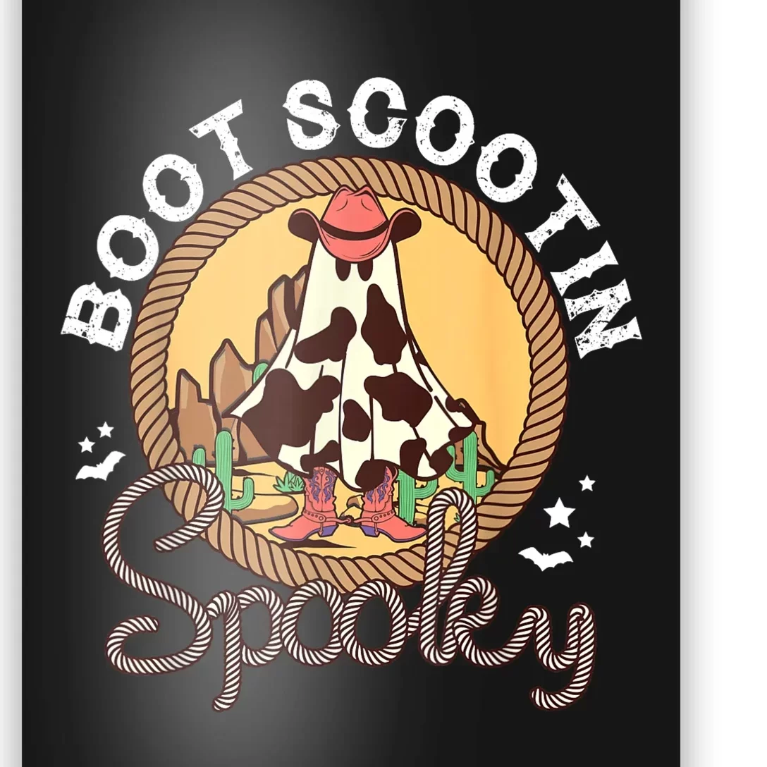 Boot Scootin Spooky Western Halloween Ghost Spooky Season Poster