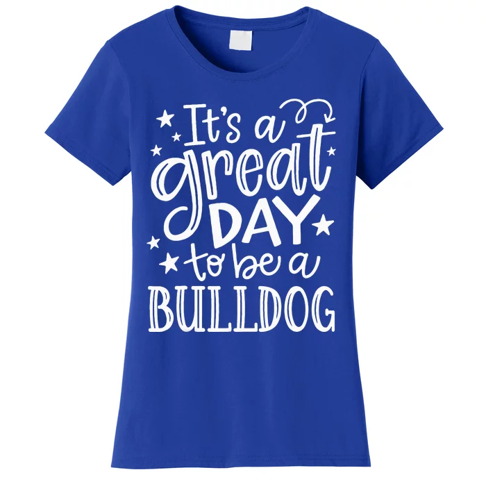 Bulldogs School Sports Fan Team Spirit Great Day Women's T-Shirt