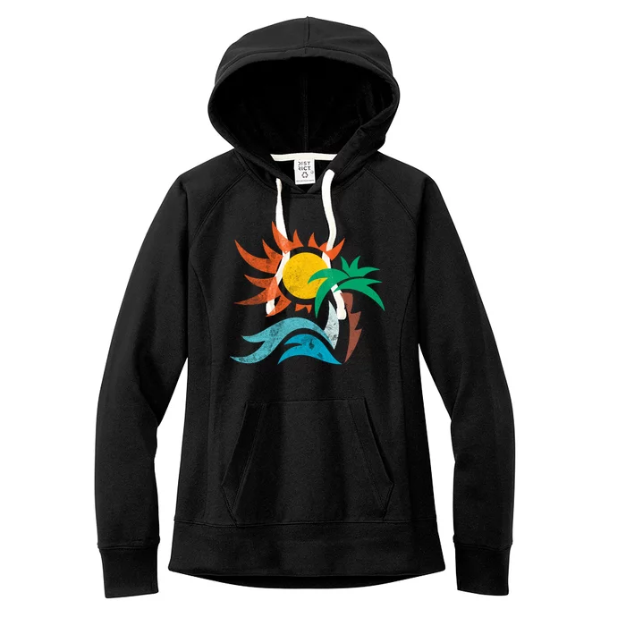 Beach Sunset Summer Women's Fleece Hoodie