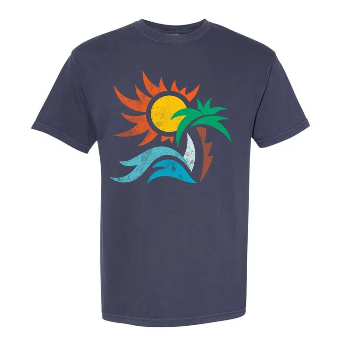 Beach Sunset Summer Garment-Dyed Heavyweight T-Shirt