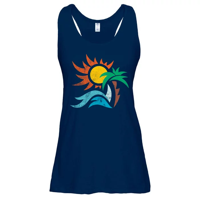 Beach Sunset Summer Ladies Essential Flowy Tank