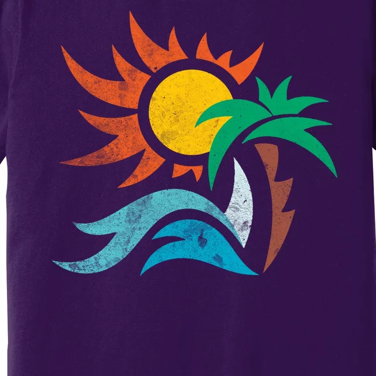 Beach Sunset Summer Premium T-Shirt