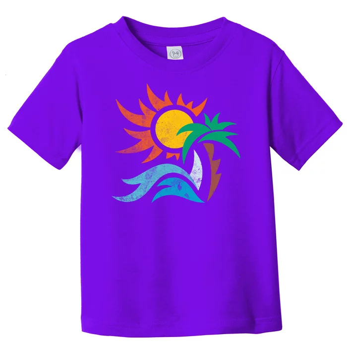 Beach Sunset Summer Toddler T-Shirt