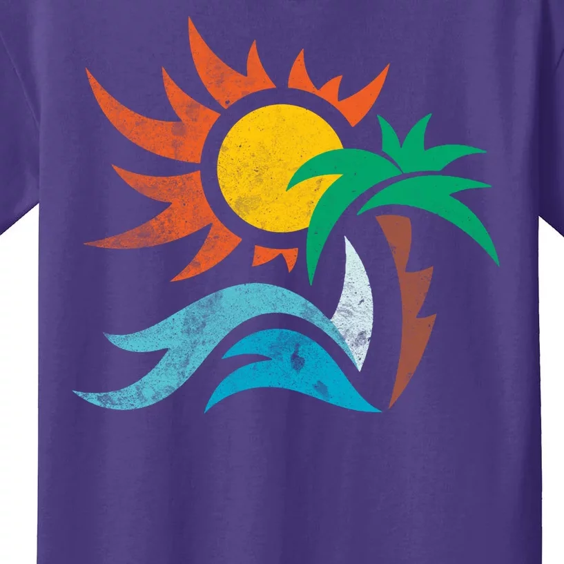 Beach Sunset Summer Kids T-Shirt