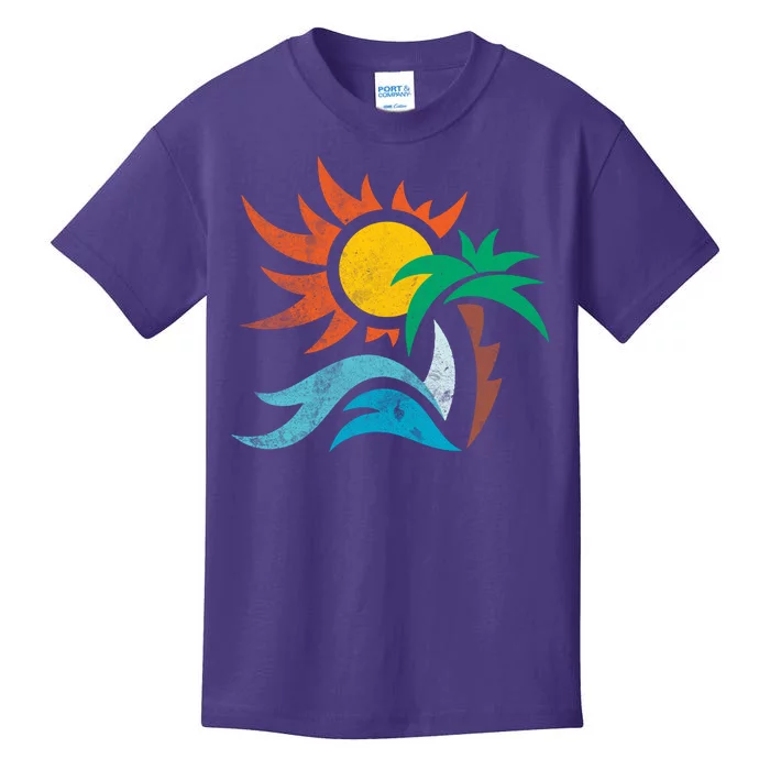 Beach Sunset Summer Kids T-Shirt