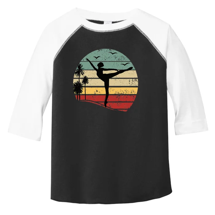 Ballet Silhouette Sunset Ballet Ballet Ballerina Toddler Fine Jersey T-Shirt