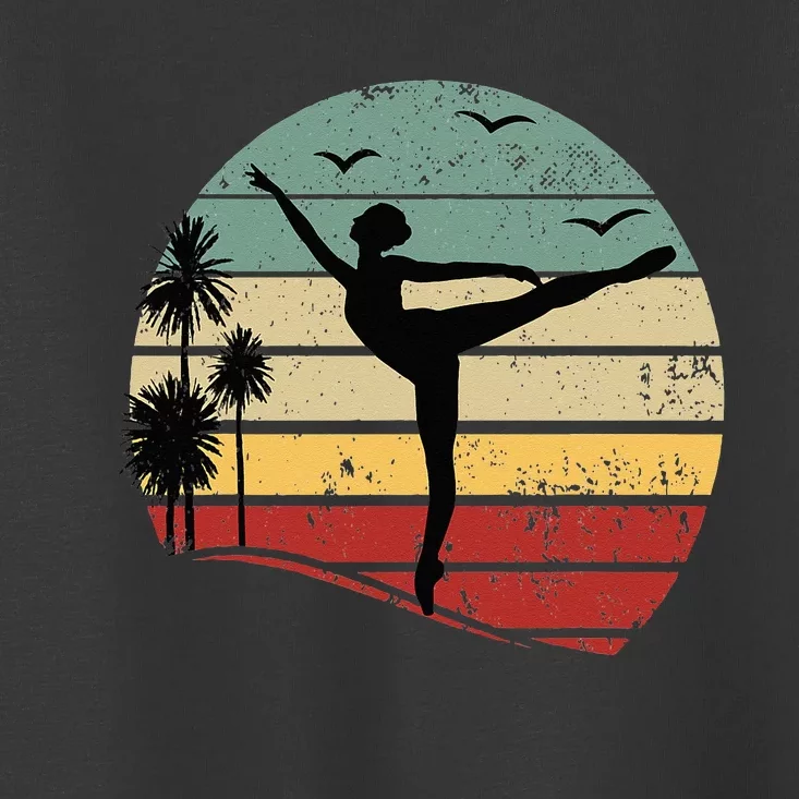 Ballet Silhouette Sunset Ballet Ballet Ballerina Toddler T-Shirt