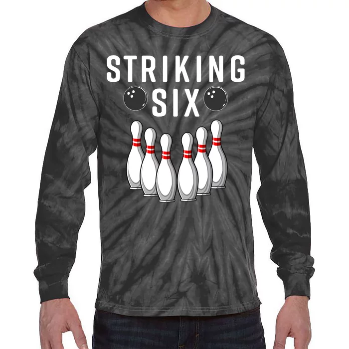 Bowling Striking Six Tie-Dye Long Sleeve Shirt