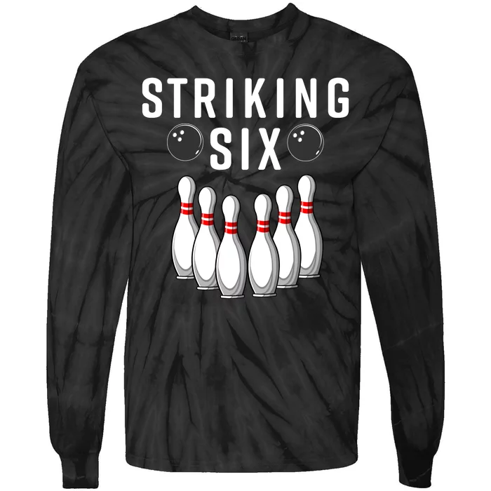 Bowling Striking Six Tie-Dye Long Sleeve Shirt