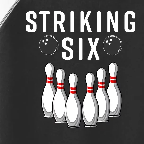 Bowling Striking Six Toddler Fine Jersey T-Shirt