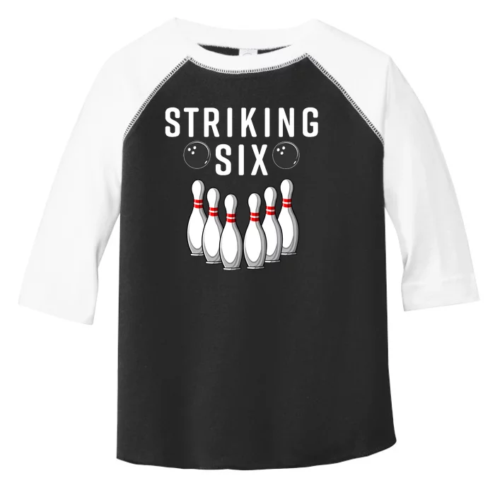 Bowling Striking Six Toddler Fine Jersey T-Shirt