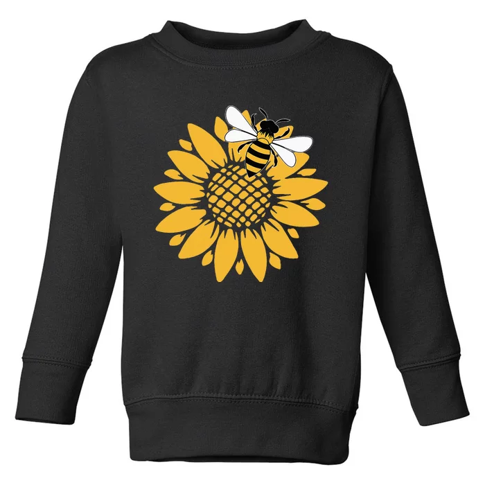 Bumblebee Sunflower Springtime Save The Bees Honeybee Toddler Sweatshirt