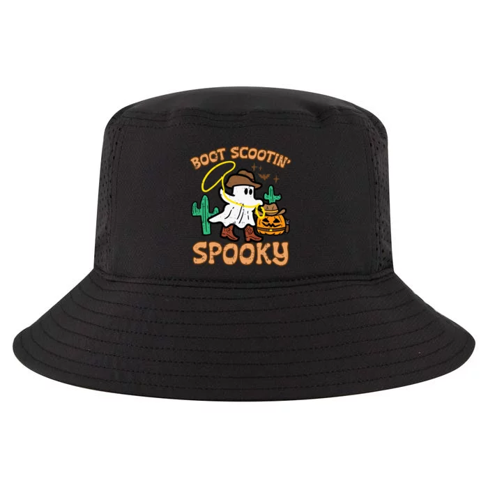 Boot Scootin Spooky Ghost Cowboy Funny Halloween Cool Comfort Performance Bucket Hat