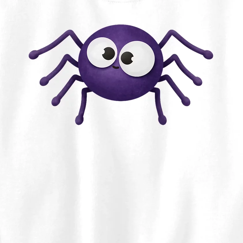 Blue Scary Spider Halloween Kids Sweatshirt