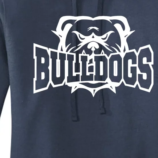 Bulldogs School Sports Fan Team Spirit Women's Pullover Hoodie