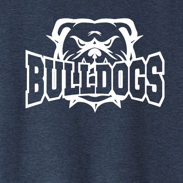 Bulldogs School Sports Fan Team Spirit Women's Crop Top Tee