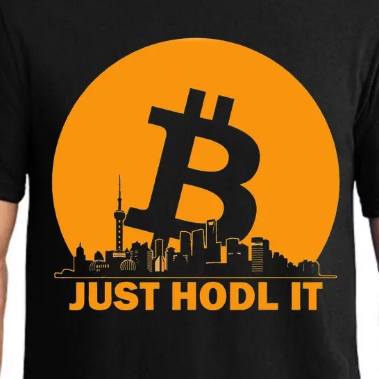 Bitcoin Shanghai Skyline Shanghai Bitcoin Maximalist Pajama Set