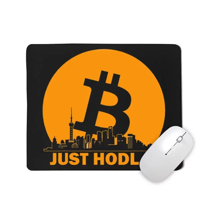 Bitcoin Shanghai Skyline Shanghai Bitcoin Maximalist Mousepad