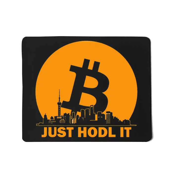 Bitcoin Shanghai Skyline Shanghai Bitcoin Maximalist Mousepad