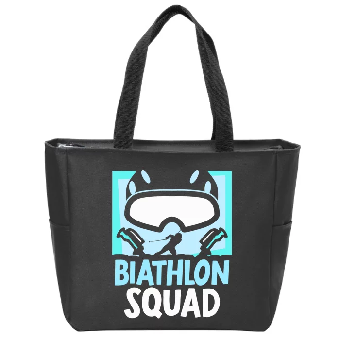 Biathlon Squad Sports Biathlons Biathlete Zip Tote Bag