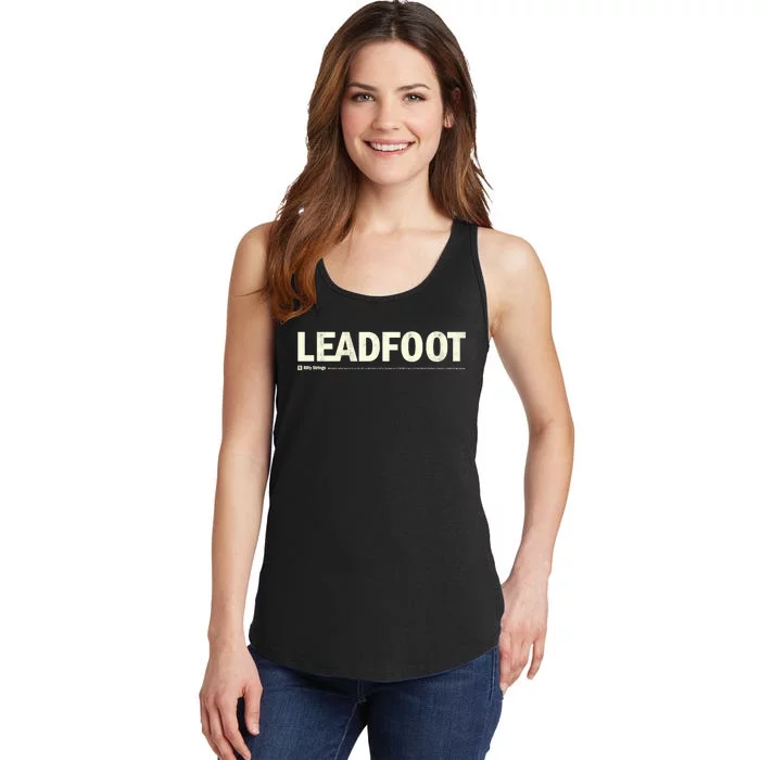 Billy Strings Store Bumper Sticker Leadfoot Ladies Essential Tank