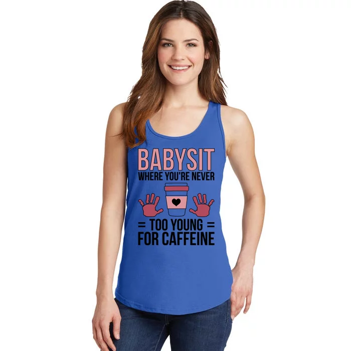 Babysit Sitter Sitting Sitters Cute Gift Ladies Essential Tank