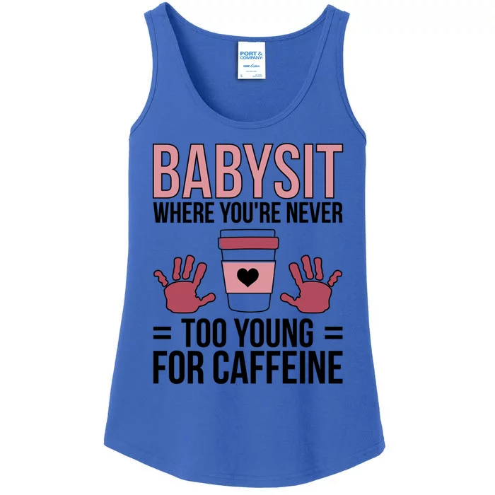 Babysit Sitter Sitting Sitters Cute Gift Ladies Essential Tank