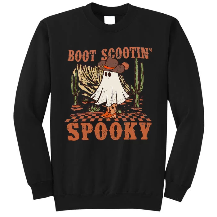 Boot Scootin Spooky Western Halloween Ghost Spooky Season Sweatshirt