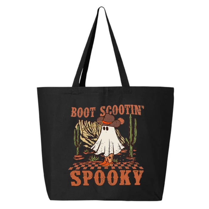 Boot Scootin Spooky Western Halloween Ghost Spooky Season 25L Jumbo Tote