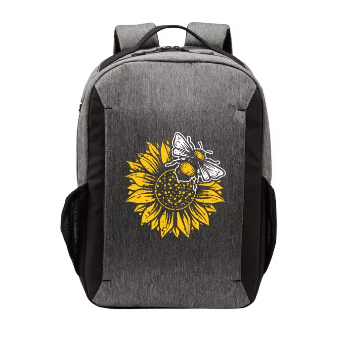 Bumblebee Sunflower Springtime Save The Bees Honeybee Vector Backpack