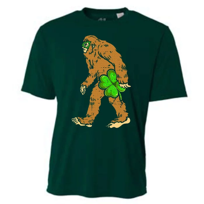 Bigfoot Shamrock Sasquatch Irish Cooling Performance Crew T-Shirt