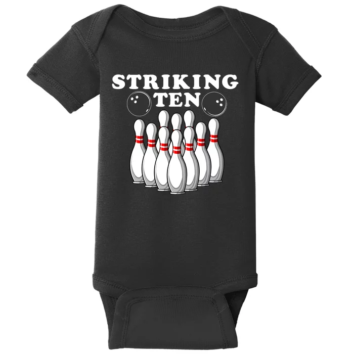 Bowling Striking Ten Baby Bodysuit