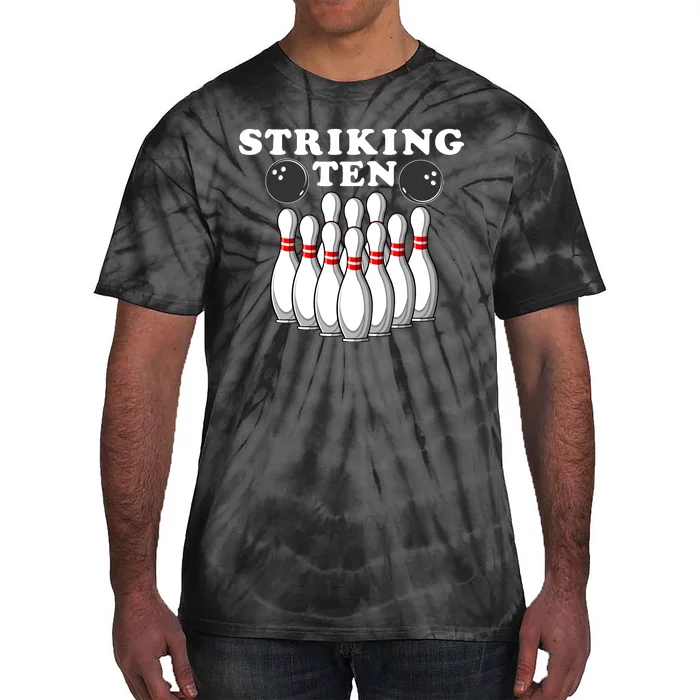 Bowling Striking Ten Tie-Dye T-Shirt