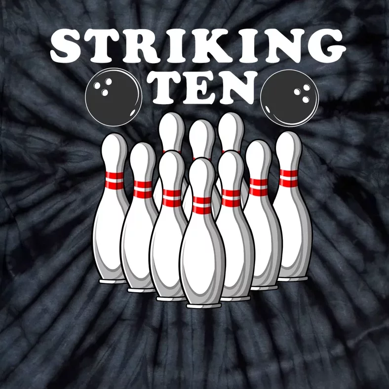 Bowling Striking Ten Tie-Dye T-Shirt