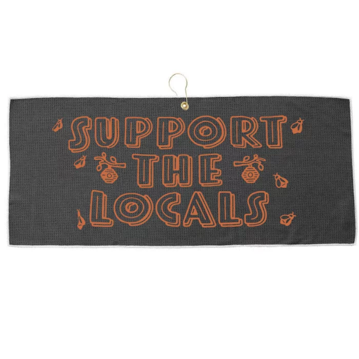 Bee Support The Locals Large Microfiber Waffle Golf Towel