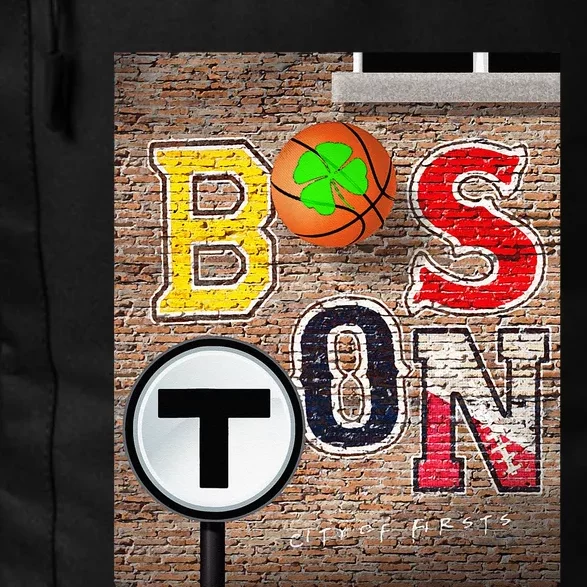 Boston Sports Teams Fan Football Baseball Hockey Basketball Daily Commute Backpack