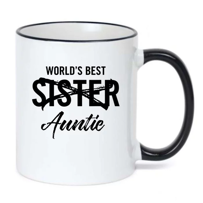 Best Sister To Aunt Pregnancy Announcement Black Color Changing Mug