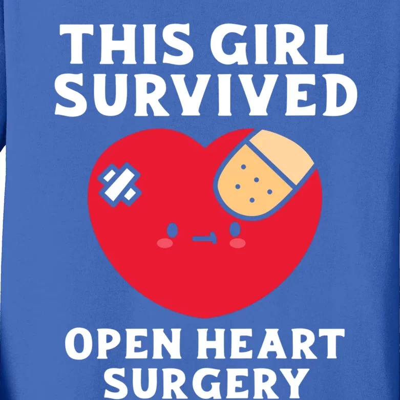 Bypass Surgery This Survived Open Heart Surgery Gift Kids Long Sleeve Shirt