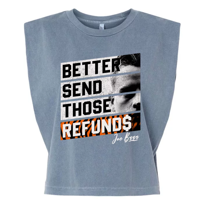 Better Send Those Refunds Cincinnati Football Fan Garment-Dyed Women's Muscle Tee